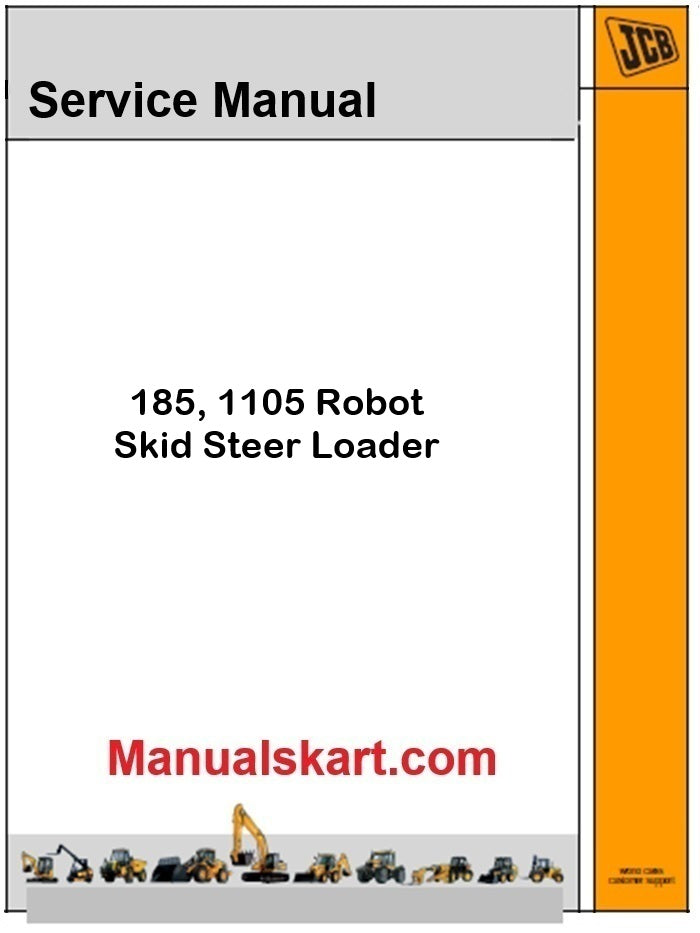 JCB 185, 1105 Robot Skid Steer Loader Pdf Repair Service Manual