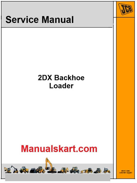 JCB 2DX Backhoe Loader Pdf Repair Service Manual