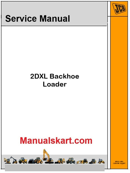 JCB 2DXL Backhoe Loader Pdf Repair Service Manual