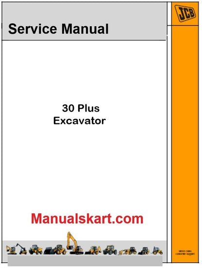 JCB 30 Plus Excavator Pdf Repair Service Manual