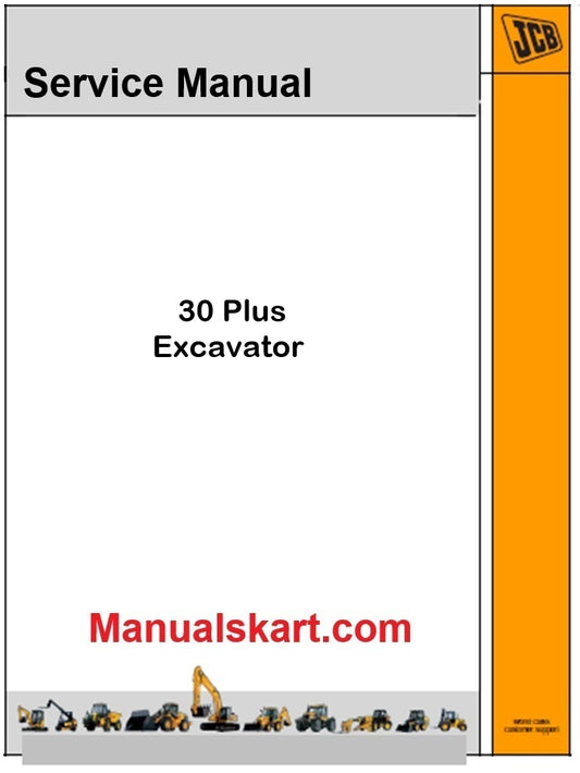 JCB 30 Plus Excavator Pdf Repair Service Manual