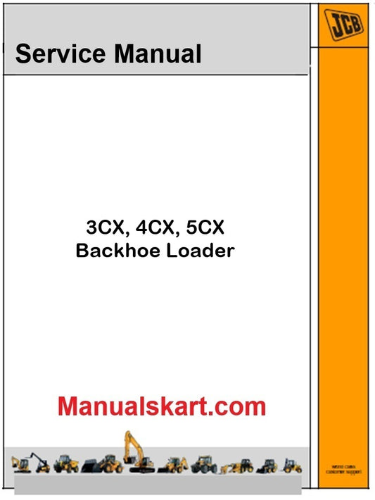 JCB 3CX, 4CX, 5CX Backhoe Loader Pdf Repair Service Manual