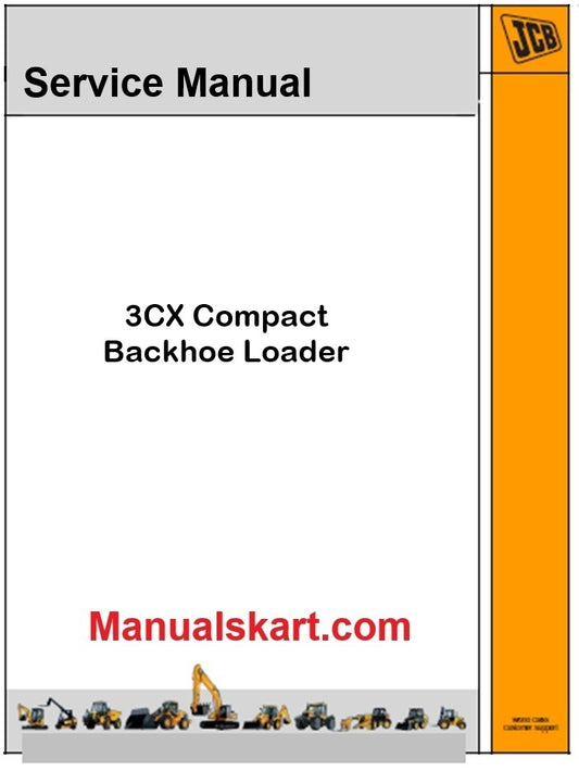 JCB 3CX Compact Backhoe Loader Pdf Repair Service Manual