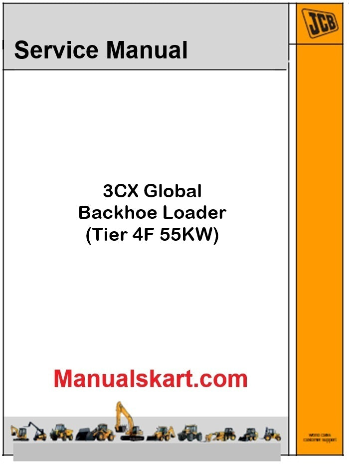 JCB 3CX Global Backhoe Loader Repair Service Manual PDF