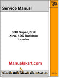 JCB 3DX Super, 3DX Xtra, 4DX Backhoe Loader Pdf Repair Service Manual