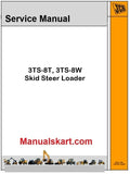 JCB 3TS-8T, 3TS-8W Skid Steer Loader Pdf Repair Service Manual