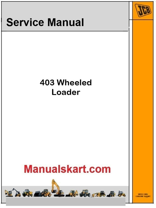 JCB 403 Wheeled Loader Pdf Repair Service Manual