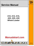 JCB 410, 412, 415, 420, 425, 430 Wheel Loader Repair Service Manual PDF