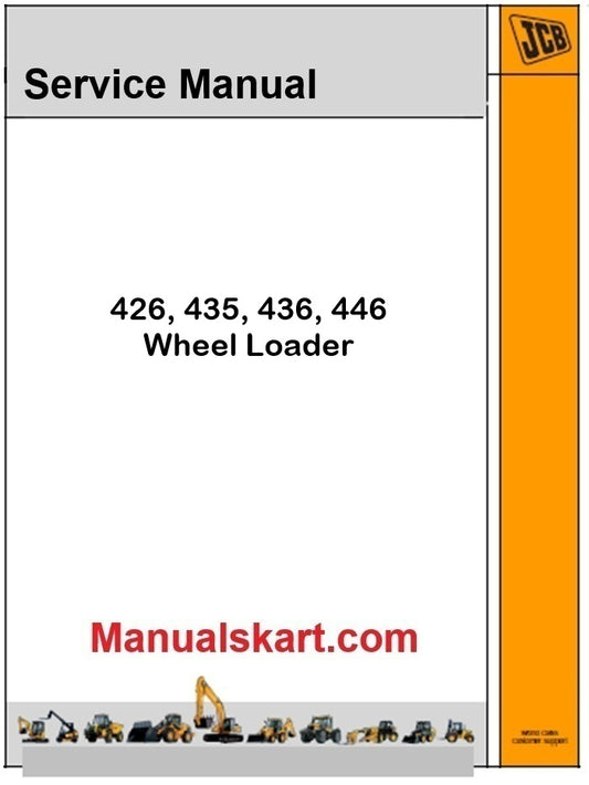 JCB 426, 435, 436, 446 Wheel Loader Repair Service Manual PDF