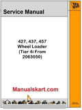 JCB 427, 437, 457 Wheel Loader Pdf Repair Service Manual (Tier 4i)