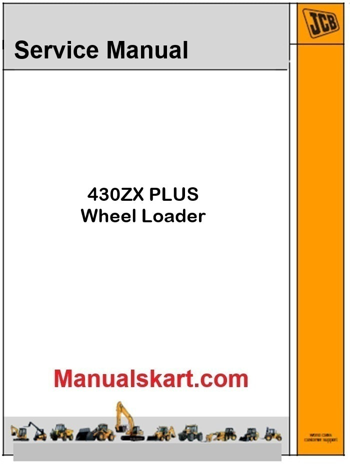 JCB 430ZX PLUS Wheel Loader Repair Service Manual PDF