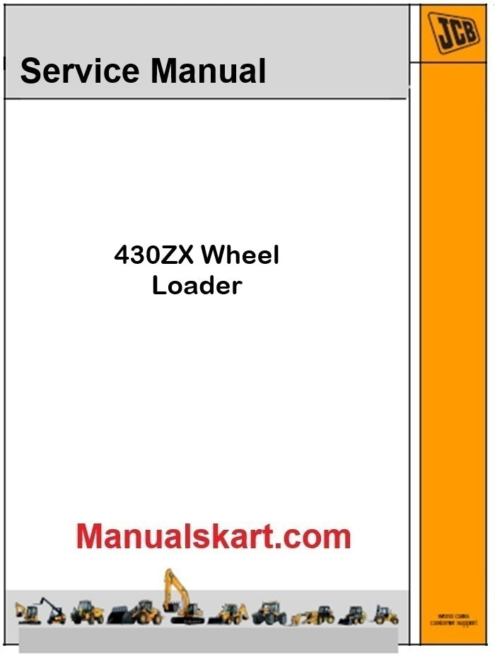 JCB 430ZX Wheel Loader Repair Service Manual PDF JC BAI Engine India