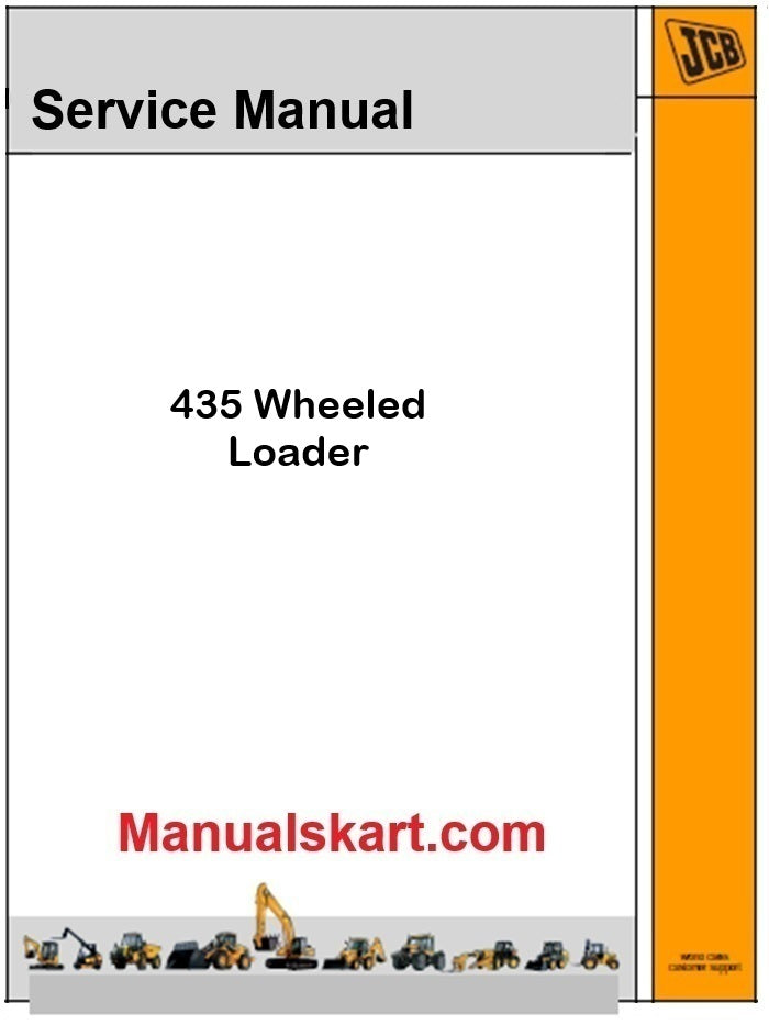 JCB 435 Wheel Loader Repair Service Manual PDF