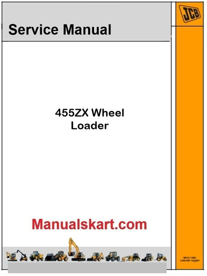 JCB 455ZX Wheel Loader Repair Service Manual PDF