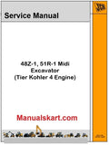 JCB 48Z-1, 51R-1 Midi Excavator Pdf Repair Service Manual
