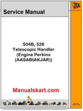JCB 504B, 526 Telescopic Handler Pdf Repair Service Manual