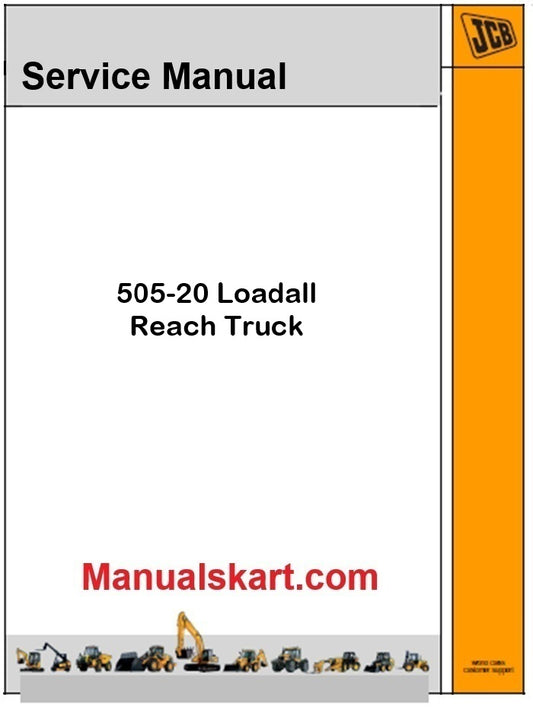 JCB 505-20 Loadall Reach Truck Repair Service Manual PDF