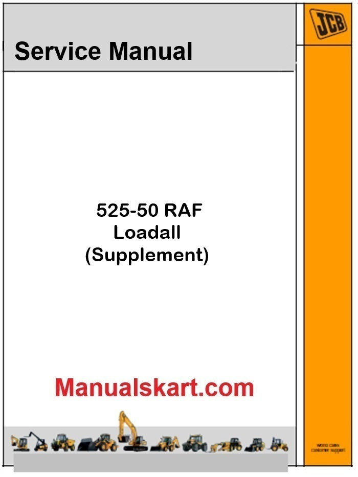 JCB 525-50 RAF Loadall Pdf Repair Service Manual (Supplement)