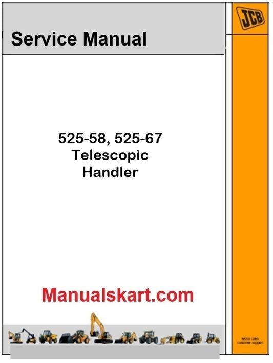 JCB 525-58, 525-67 Telescopic Handler Pdf Repair Service Manual