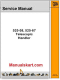 JCB 525-58, 525-67 Telescopic Handler Repair Service Manual PDF
