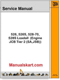 JCB 526, 526S, 528-70, 528S Loadall Pdf Repair Service Manual