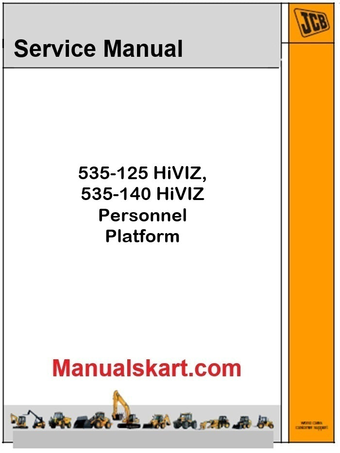 JCB 535-125 HiVIZ, 535-140 HiVIZ Personnel Platform Pdf Repair Service Manual