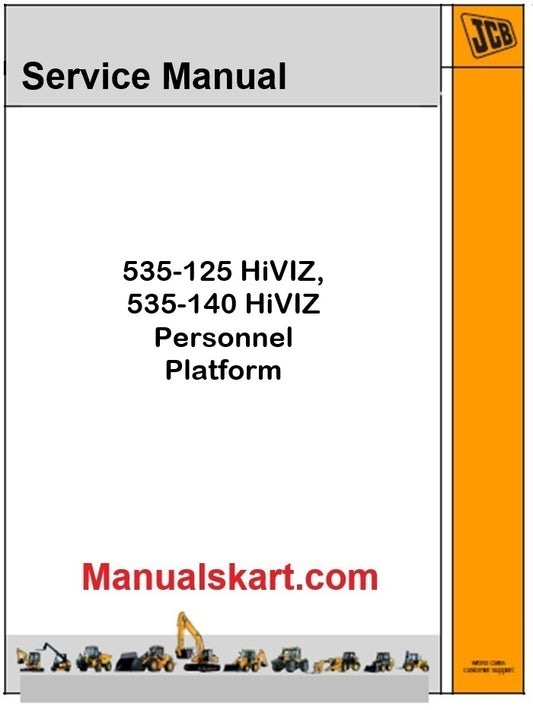 JCB 535-125 HiVIZ, 535-140 HiVIZ Personnel Platform Pdf Repair Service Manual