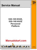 JCB 535-125 HiVIZ, 535-140 HiVIZ Personnel Platform Repair Service Manual PDF