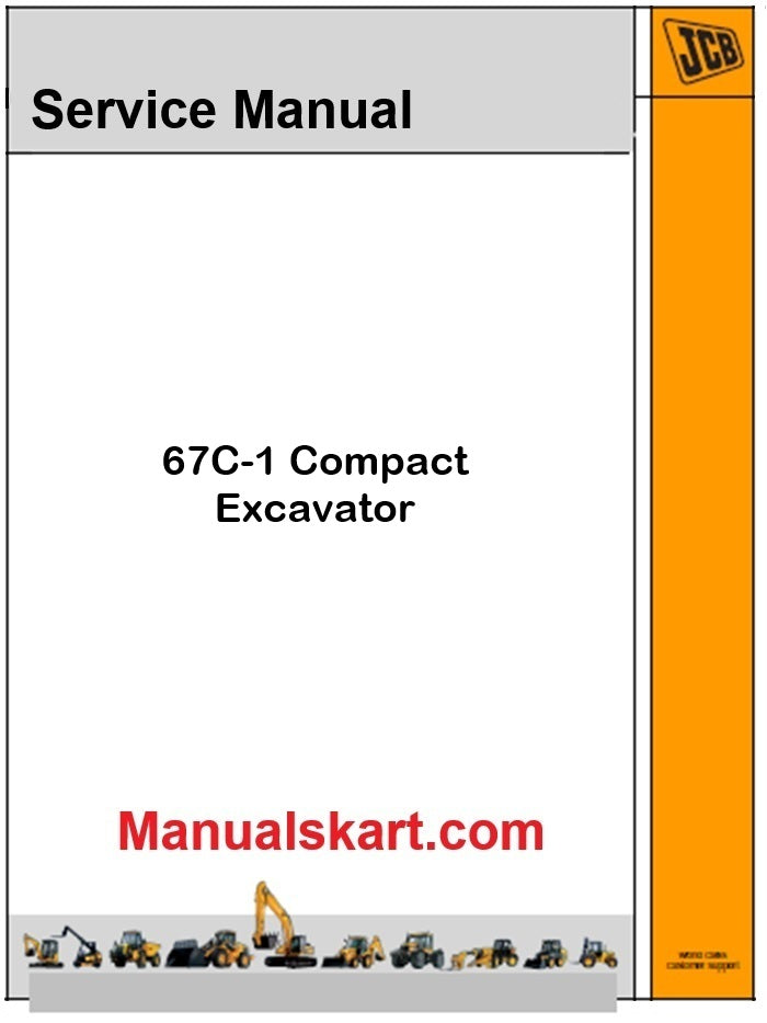 JCB 67C-1 Compact Excavator Pdf Repair Service Manual