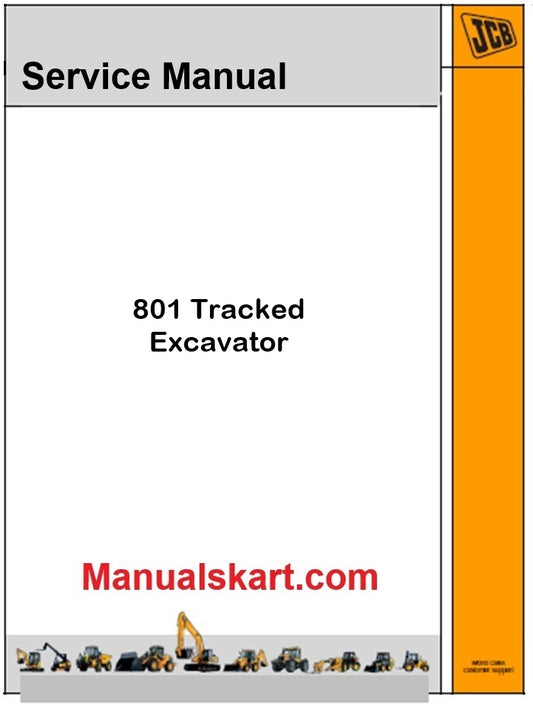JCB 801 Tracked Excavator Repair Service Manual PDF