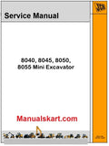 JCB 8040, 8045, 8050, 8055 Mini Excavator Pdf Repair Service Manual