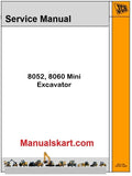 JCB 8052, 8060 Mini Excavator Pdf Repair Service Manual