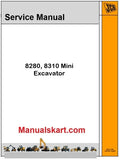 JCB 8280 & 8310 Mini Excavator Repair Service Manual PDF
