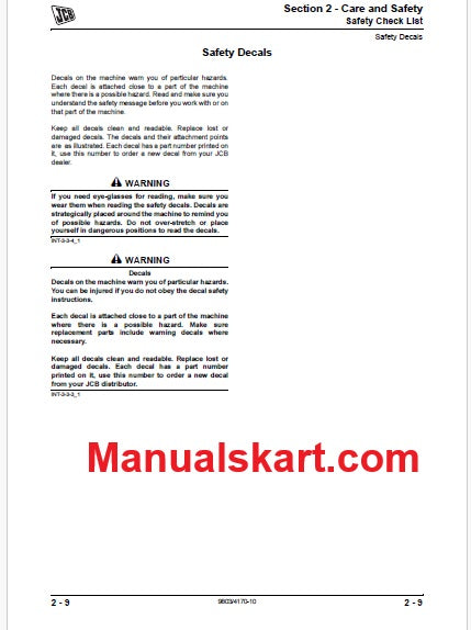 JCB Equipment Manuals PDF Service Repair Parts Guides Hub – Manuals Kart