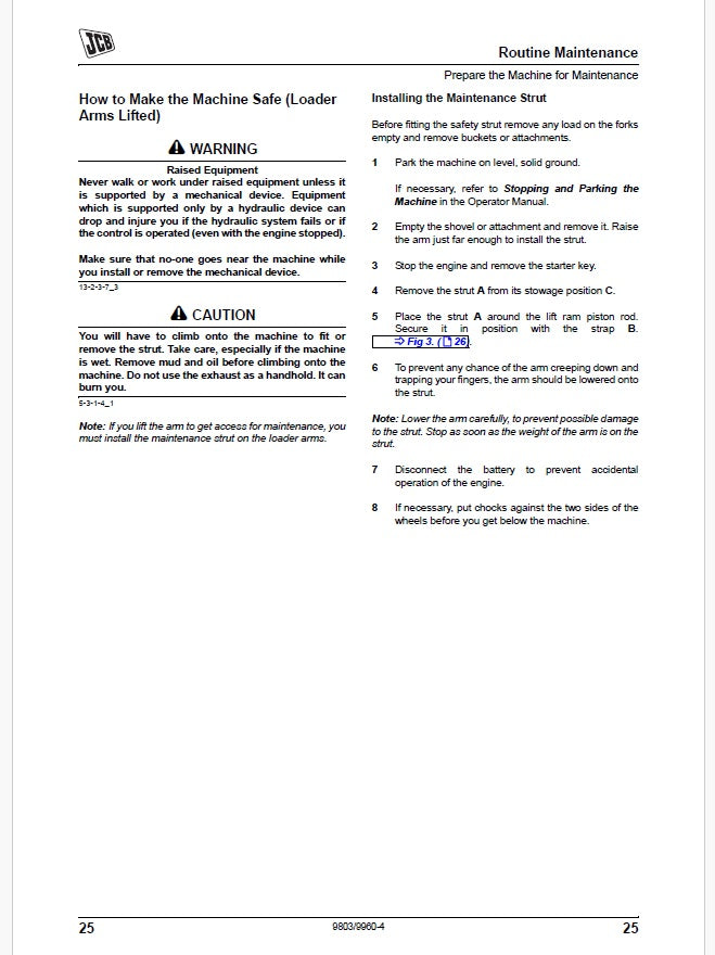 JCB Backhoe Loader Repair Service Manual PDF Download