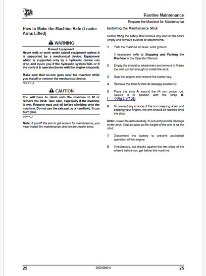 JCB Backhoe Loader Repair Service Manual PDF Download