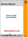 JCB CT160, CT260 Tandem Roller Pdf Repair Service Manual