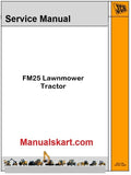 JCB FM25 Lawnmower Tractor Pdf Repair Service Manual