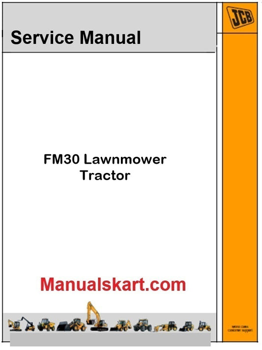 JCB FM30 Lawnmower Tractor Repair Service Manual PDF