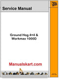 JCB Ground Hog 4×4 & Workmax 1000D Pdf Repair Service Manual
