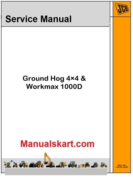 JCB Ground Hog 4×4 & Workmax 1000D Pdf Repair Service Manual