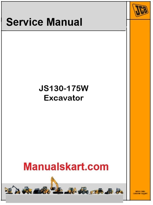 JCB JS130-175W Excavator Pdf Repair Service Manual
