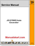 JCB JS157WXO Auto Excavator Pdf Repair Service Manual