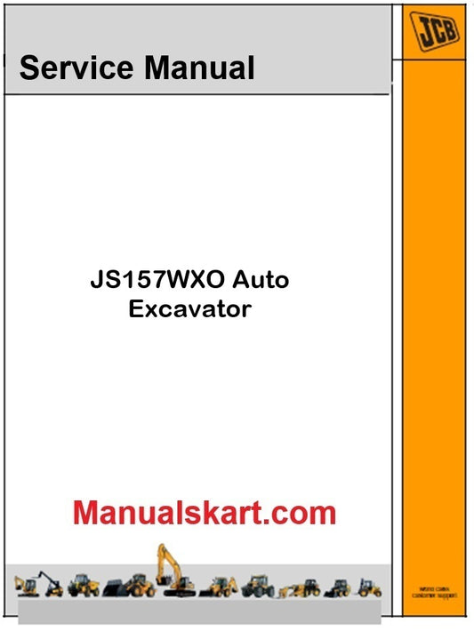 JCB JS157WXO Auto Excavator Repair Service Manual PDF