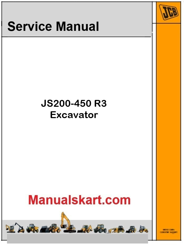 JCB JS200-450 R3 Excavator Pdf Repair Service Manual