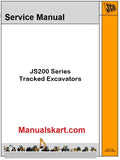 JCB JS200 Series Tracked Excavators Pdf Repair Service Manual