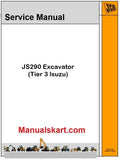 JCB JS290 Excavator Pdf Repair Service Manual (Tier 3 lsuzu)