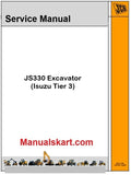 JCB JS330 Excavator Pdf Repair Service Manual (Isuzu Tier 3)