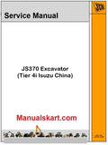 JCB JS370 Excavator Pdf Repair Service Manual (T4i Isuzu China)