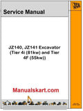 JCB JZ140, JZ141 Excavator Pdf Repair Service Manual